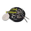 Resorte de tensión resorte pequeño con gancho miniatura acero inoxidable tensión telescópico amarillo mini retorno gancho fino 0.2-0.3mm personalizado