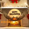 Fábrica Transfronteriza Modelo Nuevo Amazon Transfronterizo Aliexpress Venta Caliente Decoración de Bandera de Media Luna Halloween Festival de Fantasmas Fiesta