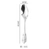 Cubiertos de Acero Inoxidable Calado Vintage Relieve de Palacio Cuchillo, Tenedor, Cuchara, Cuchillo para Bistec, Tenedor para Fruta, Cuchara para Café, Vajilla de Estilo Occidental