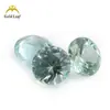 Anillo de Corindón Redondo de Corte Brillante para Fabricantes al por Mayor Superficie 3mm 73 # Verde Menta Redondo de Corindón Piedra Preciosa Artificial