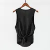 Chaleco Deportivo Holgado Transpirable Blusa de Yoga Ligera Hermoso Espalda Dividida Chaleco para Correr Fitness Secado Rápido Ropa de Yoga