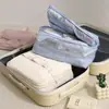 Bolsa de almacenamiento para viajes, bolsa organizadora de ropa interior y calcetines, bolsa organizadora de viaje portátil para viajes de negocios, bolsa de compresión de ropa de gran capacidad