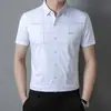 Llegada Nueva Verano 2023 Camisa Estampada de Manga Corta Moda para Hombre Elástica Sin Costuras Delgada Camisa T-Shirt para Hombre