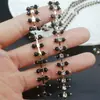 Corrente de Pérolas Pequenas e Strass Exquisita Corrente de Strass Costurada à Mão Acabamento de Borda com Corrente de Strass Roupas com Strass Vestidos Sapatos Chapéus Acessórios de Sapato DIY