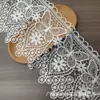 Borboleta Floral Branca Vintage Solúvel em Água Poliéster Código de Barras Roupa Hanfu Vestido de Casamento Cortina Toalha de Mesa Têxtil para Casa Acessórios Decorativos