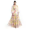 Ropa de mujer de comercio exterior transfronterizo europeo y americano AliExpress Vestido elegante estampado TK entallador