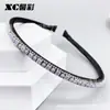 Diadema de Pedrería Transfronteriza para Mujer, Estilo Coreano, Otoño e Invierno, Gama Alta, Lujo Ligero, Altura Craneal Alta, Adecuada para el Uso Diario y el Lavado Facial, Personalizable