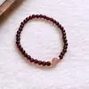 Pulsera de Cristal con Perlas de Cristal Natural Optimizada Pulsera Versátil de Nicho Joyería de Moda de Lujo Ligero Venta al por Mayor para Mujeres