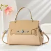 Bolsa Clássica com Costura Simples e Fashion para Mulheres, Bolsa Transversal de Alta Qualidade com Fecho Clássico Tendência