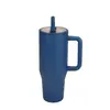 2026 Nuevo Modelo Taza de Hielo de Doble Capa de 40 oz Transfronteriza, a Prueba de Fugas, Tapa con Popote Plegable, Taza para Coche Portátil con Boquilla para Beber Directamente