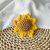 Llavero de bolso de caqui tejido a mano, cacahuete, naranja, fresa, colgante de fruta de ganchillo tejido DIY