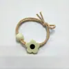 Cuerda de Cabeza de Flor Estilo Hyun Ya Color Curry Leche Cuerda para el Cabello Banda para el Cabello Banda Elástica Chica Linda Estilo Mori Personalidad Simple