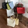 Bolsa Cesta de Vegetais Tecida Vazada Bolsa Feminina 2026 Nova Moda Bolsa de Mão Bolsa de Ombro Grande Capacidade Bolsa Tote para o Dia a Dia