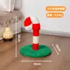 Estrutura de escalada de gato de Natal, casa de gato, árvore de gato, tudo-em-um, adequada para todas as estações, compacta, economiza espaço, arranhador de gato resistente ao desgaste de sisal