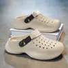 Sandalias para Hombre 2026 Verano Nueva Llegada Exteriores Antideslizantes Resistentes al Desgaste Zapatillas de Punta Cerrada Exteriores Casual Versátiles Zapatos con Agujeros Hombres