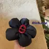 Pinza para el Cabello Grande de Lazo de Satén de Gama Alta para Mujer, Exquisita Pinza Plegada para la Parte Trasera de la Cabeza, Pinza de Tiburón