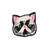 Bordado Exquisito Soluble en Agua Parche de Tela Exquisito Bordado Sin Bordes Fabricante Entrega Directa en Stock DIY Exquisito Bulldog Francés Gatito