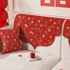 Ambiente festivo rojo, perfecto para la decoración de la habitación nupcial, resistente a los arañazos y duradero, nueva funda para respaldo de sofá estilo chino para bodas