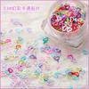 Lantejoulas Coração de Pêssego Vazadas Nail Art Patch de Coração Artesanal Caseiro Gotas de Cola Preenchidas Material Super Brilhante Acessórios Embalado