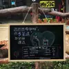 Pizarra Pequeña para Uso en Tienda, Tablero Publicitario Comercial, Tipo Colgante, Escritura a Mano, para Niños, Enseñanza en Casa, Montaje en Pared, Práctica de Escritura con Tiza, Pared Magnética