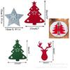 Tapete de Mesa de Feltro Transfronteiriço Porta Talheres Faca e Garfo Bolsa para Talheres Decoração de Mesa de Festa Jantar Cozinha Natal