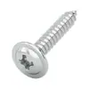 Tornillos autorroscantes de cabeza de cruz zincados en blanco con arandela, tornillos autorroscantes PWA con arandela, tornillos autorroscantes PWA de acero al carbono con cabeza de trompeta