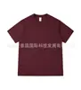 Camiseta de Manga Corta Pesada de Algodón Puro Personalizada para Exportación para Hombre, Marca de Moda, Corte Holgado, Hombro Caído, Color Sólido, Oversize, Camiseta 100% Algodón
