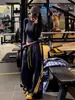 Calça Esportiva Feminina Plus Size 2026 Primavera/Verão Fina Estilo Americano Calça de Moletom Perna Larga Casual High-Street Calça de Dança Jazz