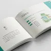 Catálogo de productos de reclutamiento empresarial, folleto de promoción de reclutamiento, álbum de tapa dura impreso a medida con proceso de estampado en caliente y laminado UV