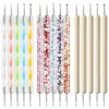 Paquete de 5 Brocas de Doble Punta Varilla Espiral de Acrílico Punto Flor Aguja Pintura DIY Arte de Uñas Diseño Creativo Herramientas para Arte de Uñas