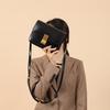 Bolso Bandolera Clásico Nuevo Cuero Genuino Moda Popular Bolso Cuadrado Pequeño Bandolera de Un Solo Hombro Bolso de Mujer Bolso Caja Bolso Tofu Bolso de Dama