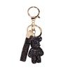 Mini llavero de oso de diamante de garra nuevo creativo Muñeco de oso de diamante Celebridad de Internet Lindo colgante para llavero de coche femenino