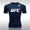 Camiseta de Combate Deportiva de Manga Corta para Entrenamiento Deportivo, Ajustada, Estilo Nuevo, Boxeo y Lucha Transfronteriza de Amazon para Hombres