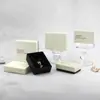 Caja de Embalaje para Joyería de Color Contrastante Blanco y Negro de Moda, Caja de Almacenamiento para Joyería, Anillo, Pendientes, Collar, Pulsera, Caja de Joyería, Bolso