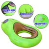 Fila flotante de aguacate nueva transfronteriza Anillo de natación inflable de PVC Forma de fruta Suministros auxiliares de natación Venta al por mayor