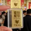 Adesivo de celular estilo Shuibei em ouro puro 999 com motivos de dinheiro e ovelhas, acessório criativo para atrair clientes, brindes no atacado