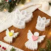 Molde de Silicone Decorativo Venda Quente Transfronteiriça Papoula Diy, Vários Tamanhos, Adequado para Arranjos Florais, Coração, Anjo, Vela, Molde de Gesso