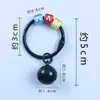 Chaveiro de Estrela de Cinco Pontas Vazada em Acrílico Colorido, Acessório Criativo e Fofo para Fechar Porta, Joia, Pingente de Contas