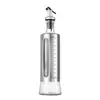 Botella de Aceite de Acero Inoxidable y Vidrio para Cocina y Hogar con Escala, Botella de Condimento de Grado Alimenticio, Anti-goteo, a Prueba de Fugas, Olla para Salsa de Soja, Vinagre y Aceite