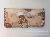 Nueva cartera de impresión hecha a mano escénica para estudiante mujer graffiti retro estilo étnico PU