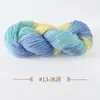 Ovillo de hilo de lana y alpaca de grosor medio con degradado de color para tejer a mano con ganchillo y agujas de tejer, para suéteres, gorros y bufandas.