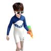 Traje de baño para niños Warrior 2025 Nuevo Modelo de una pieza con capucha y mangas largas para niños pequeños Traje de baño de secado rápido Venta al por mayor