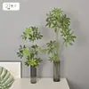 Rama Grande de Madera con Forma de Pico de Pato de Hoja de Dinero Artificial para Arreglos Decorativos en Habitaciones Modelo, B&Bs, Salas de Estar y Decoración del Hogar