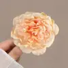 Atmósfera de Primavera y Verano Vacaciones en la Costa Estilo Súper Hada Lirios Simulados Flor de Fusang Pasador Flor Lateral Pinza para Flequillo Pelo Suelto Pasador