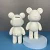 Oso fluido blanco en bruto diy hecho a mano red popular oso violento fluido adornos tienda hecha a mano puesto de mercado comercio exterior suministro al por mayor