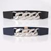Cinturón de Metal Grueso de Cadena de Moda para Mujer Estilo Punk de Motocicleta Faja Elástica Cinturón Decorativo para Ropa Fabricante Venta al por Mayor