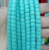 Vidro Cristal Imitação Jade Cor Sólida Não Desbota 6*8mm Contas Espaçadoras Semi-Acabadas Acessórios para Pulseira Colar DIY Acessórios Atacado