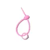 Corda de Silicone Colorida Argola de Mola Fivela de Pendurar DIY Joias Pendurar Joias Boneca de Pelúcia Cordão Chaveiro Tira de Amarração