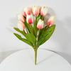 Comércio exterior 9 grandes tulipas flores artificiais flores falsas decoração para casa exibição projeto paisagístico Juanhua Flores
