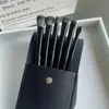 Cepillo Suave para Sombra de Ojos 10 Piezas Tamaño Pequeño Tamaño Grande Área de los Ojos Detalles Debajo de los Ojos Hoja Difuminadora Set de Pinceles de Maquillaje para Delineador